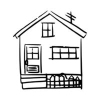 Handdrawn Simple house vector