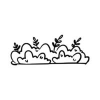 Handdrawn Simple bush element vector