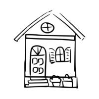 Handdrawn Simple house vector