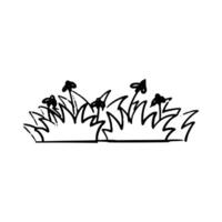 Handdrawn Simple bush element vector