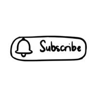 Handdrawn Subscribe icon symbol vector