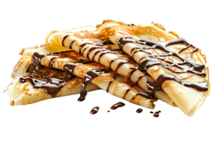 apilar de crepe con chocolate llovizna png