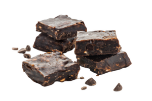 Stack of Six Layers of Chocolate Fudge png