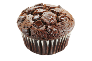 décadent Chocolat muffin avec Chocolat frites png