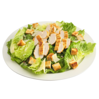 Grilled chicken Caesar salad with crisp romaine lettuce croutons and Parmesan cheese Summer food concept png