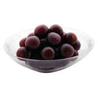 Kala jamun deep fried and sugar syrup coated in a transparent glass png