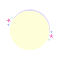 text box are pastel colors circle shape png
