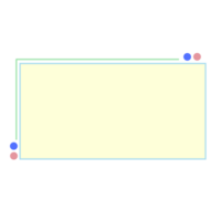 text box are pastel color square shape with dot png