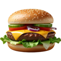 hamburger di fast food png