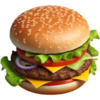 hamburger di fast food png
