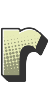 Comic Halftone Alphabet Letter and Number png