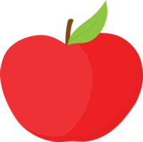 ilustración de manzana roja png