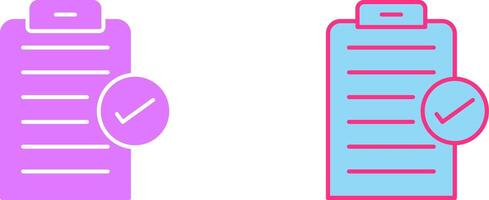 Checklist Icon Design vector