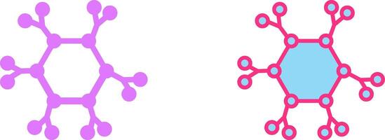 Molecule Icon Design vector
