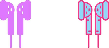 Earphones Icon Design vector