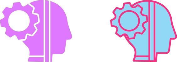 Cyborg Icon Design vector