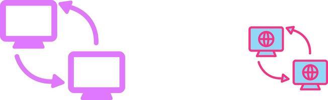 Synchronization Icon Design vector