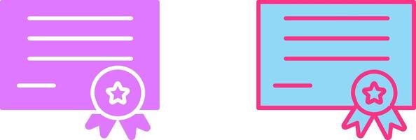 Diploma Icon Design vector