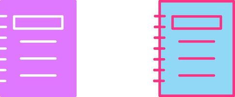 Notepad Icon Design vector