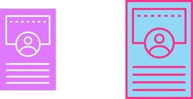Profile Icon Design vector