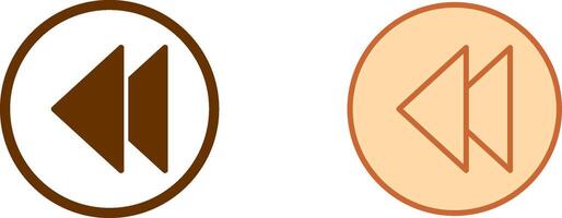 Previous Icon Design vector