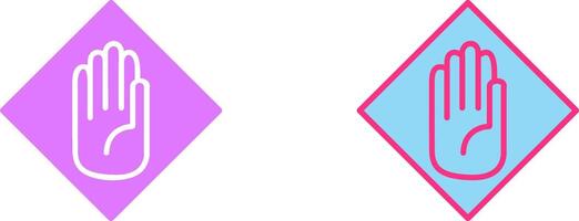Halt Icon Design vector