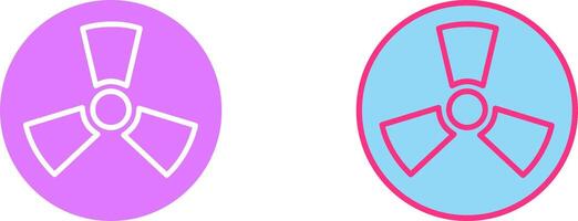 Radiation Icon Design vector