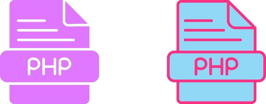 PHP Icon Design vector