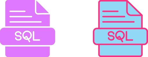 sql icono diseño vector