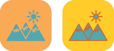 Mountain Icon Design vector