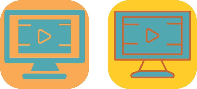 LCD Icon Design vector