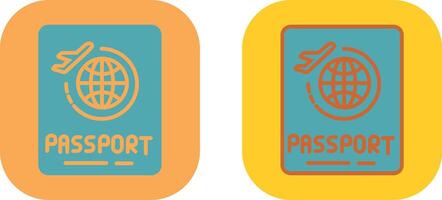 Passport Icon Design vector