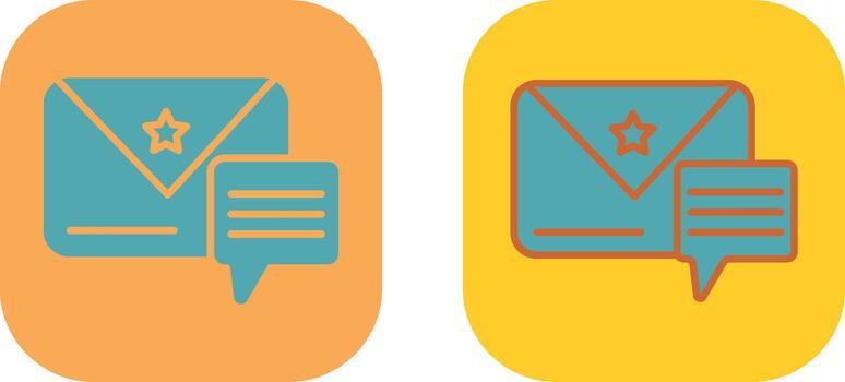Message Icon Design vector