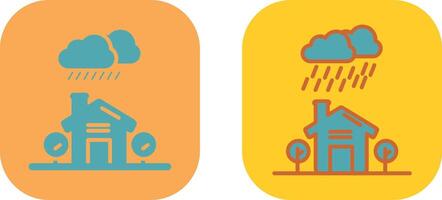 diseño de icono de lluvia vector