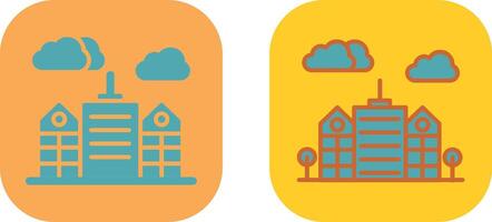 Building Icon Design vector