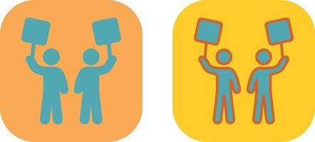 Demonstrator Icon Design vector