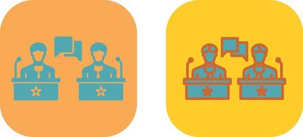 Debate Icon Design vector