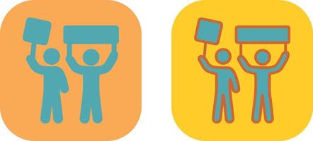 Protester Icon Design vector