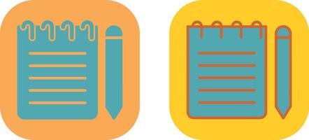 Note Icon Design vector