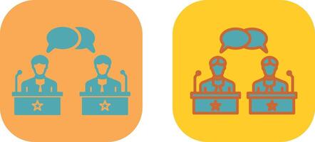 Debate Icon Design vector