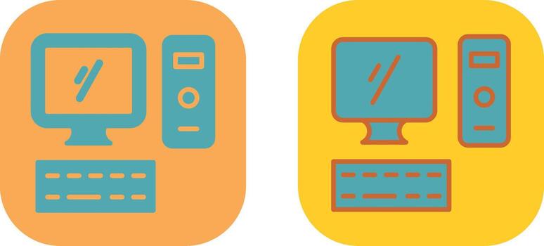 Computer Icon Design vector