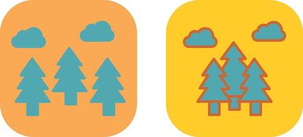 diseño de icono de bosque vector