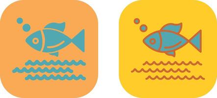 Fish Icon Design vector