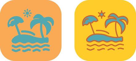 Beach Icon Design vector