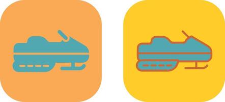 Snowmobile Icon Design vector