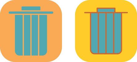 Dustbin Icon Design vector