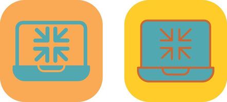 Minimize Icon Design vector