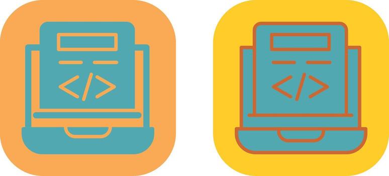 diseño de icono de codificación vector