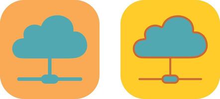 diseño de icono de nube vector