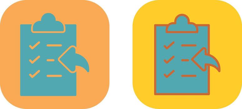 Return Icon Design vector